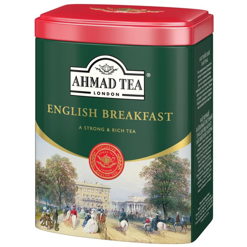 伝統の製法と独自のブレンド技術で仕上げたこだわりの味！ AHMAD TEA（アーマッドティー）イングリッシュブレックファースト（200g）