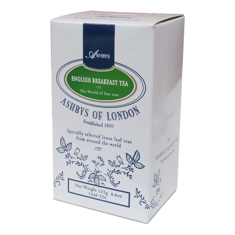 良質の茶葉を選りすぐり、産地の紅茶を引き立てるブレンドをした紅茶 ASHBYS（アシュビィズ） イングリッシュブレックファスト（125g）