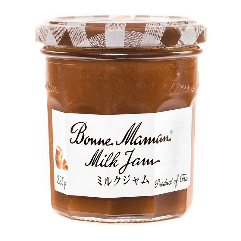 チェック柄の蓋でおなじみのフランス産ジャム Bonne Maman（ボンヌママン）ミルクジャム（225g）