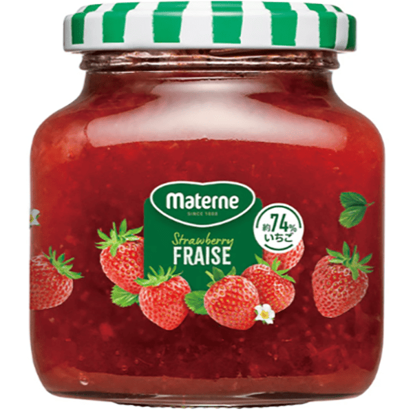 フルーツ本来のやわらかな甘みと食感 Materne（マテルネ）ストロベリーコンポート（195g）