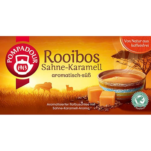 【ノンカフェイン】日本で最も愛されているハーブティーブランド POMPADOUR（ポンパドール）ルイボスティー キャラメル（20TB）