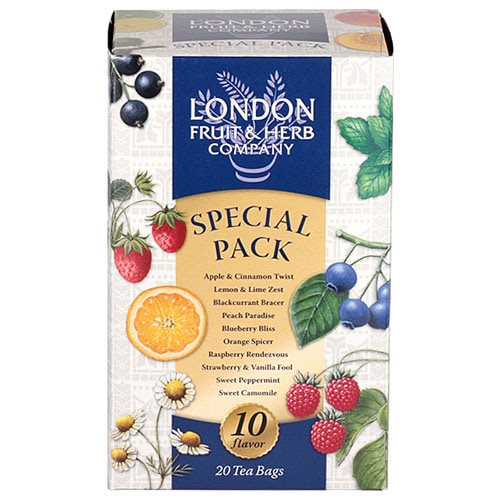 【ノンカフェイン】カフェインフリーのハーブティー LONDON FRUIT&HERB（ロンドン フルーツ&ハーブ）スペシャルパック（20P）