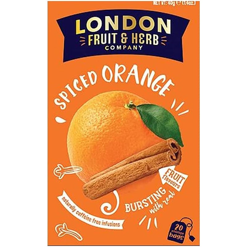 【ノンカフェイン】カフェインフリーのハーブティー LONDON FRUIT&HERB（ロンドン フルーツ&ハーブ）オレンジスパイサー（20P）