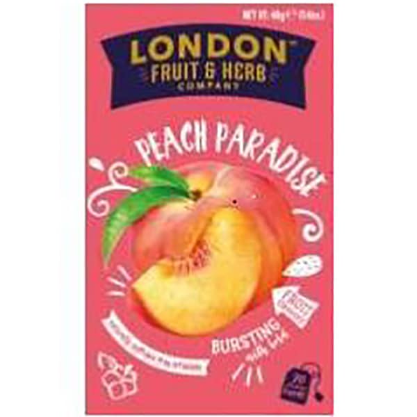 【ノンカフェイン】カフェインフリーのハーブティー LONDON FRUIT&HERB（ロンドン フルーツ&ハーブ）ピーチパラダイス（20P）