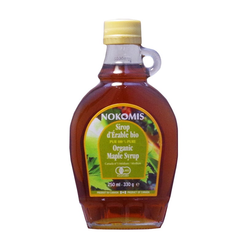 品質の高い樹種シュガーメープルから製造 NOKOMIS（ノコミス）有機メープルシロップ（330g）
