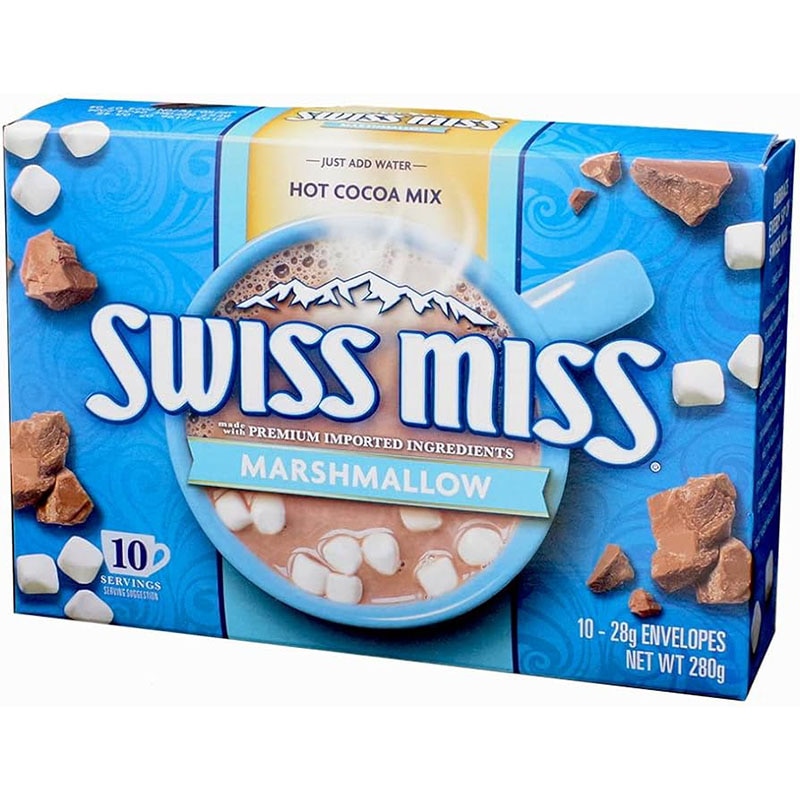 お湯を加えるだけで作れる本格派ココア SWISS MISS（スイス ミス）ココアミックス ミニマシュマロ入り（10袋入）