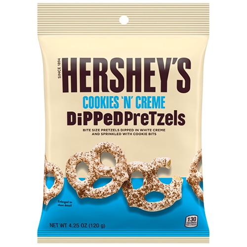 世界中で愛されるチョコレート HERSHEY'S（ハーシー）ディップドプレッツェル クッキー＆クリーム（120g）