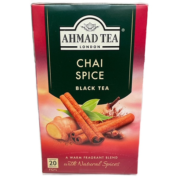 伝統の製法と独自のブレンド技術で仕上げたこだわりの味！ AHMAD TEA（アーマッドティー）チャイスパイス（2g×20P）