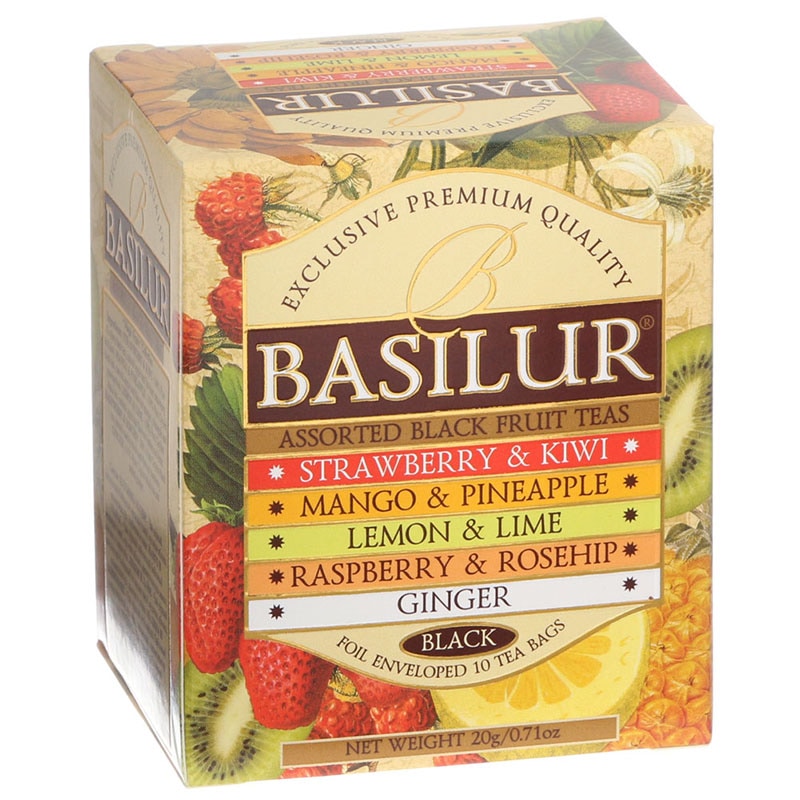 紅茶本来の風味や香り、深い味わい BASILUR TEA（バシラーティー）マジックフルーツアソート（10袋）