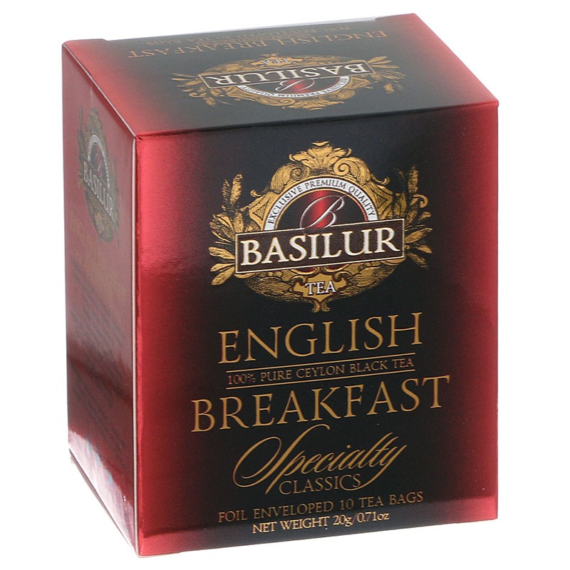 紅茶本来の風味や香り、深い味わい BASILUR TEA（バシラーティー）イングリッシュ・ブレックファースト（10袋）