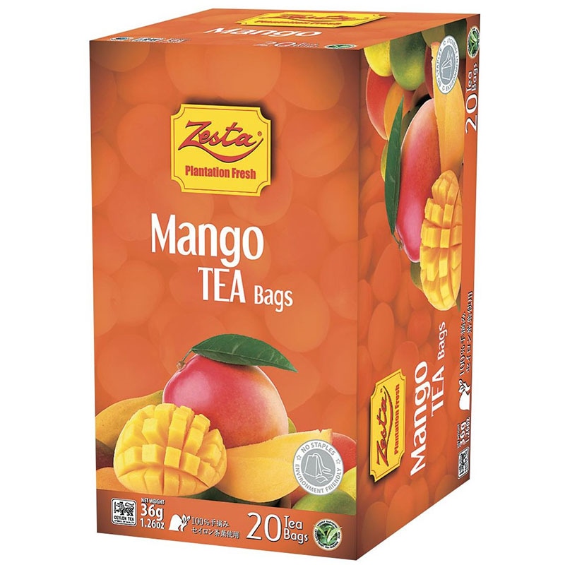 スリランカでシェアNo.1のブランドティー Zesta（ゼスタ）マンゴーティー（20TB）