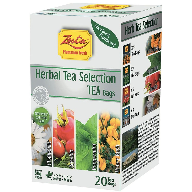 スリランカでシェアNo.1のブランドティー Zesta（ゼスタ）ハーブセレクション（20TB）