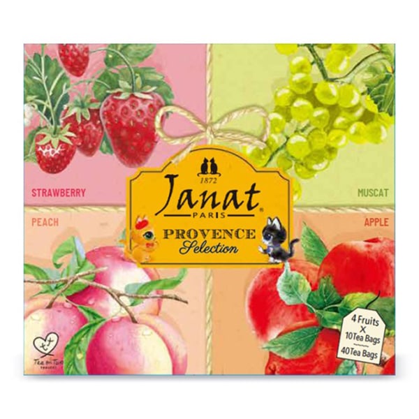 猫のように寄り添い、あなたの個性を引き出す存在 Janat（ジャンナッツ）プロヴァンスシリーズ フルーツティーアソート ティーバッグ（40TB）