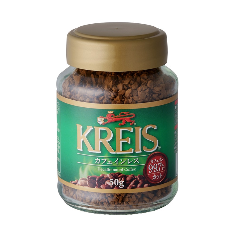 酸味・香りが程よく調和した逸品 KREIS（クライス）インスタントコーヒー カフェインレス（50g）
