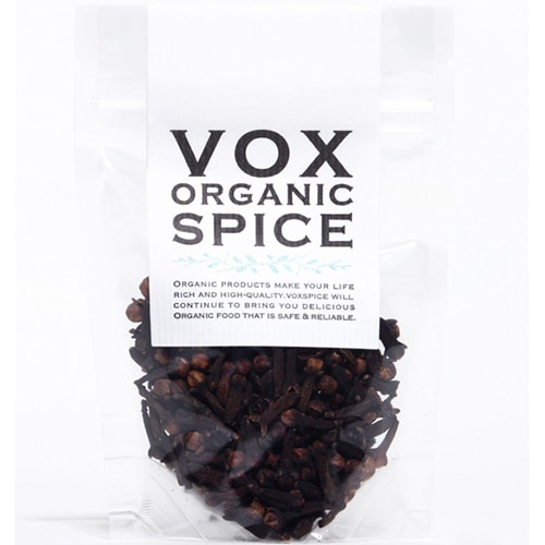 【オーガニック】ホンモノの味と品質 VOX SPICE（ヴォークススパイス）クローブ（25g）