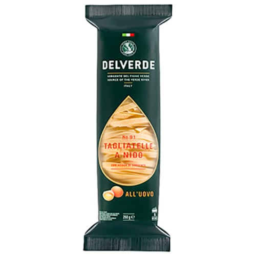 色、味、香り、全てが自然で無添加 Delverde（デルヴェルデ）NO.91 タリアテッレ（250g）