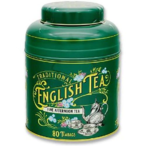 エレガントなフローラルデザインの紅茶缶！ New English Tea（ニューイングリッシュティー） ヴィンテージビクトリアン アフタヌーンティー（80P）