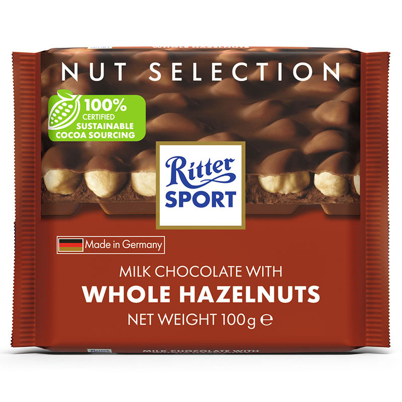 正方形のチョコレート Ritter SPORT（リッタースポーツ）ナッツ（100g）