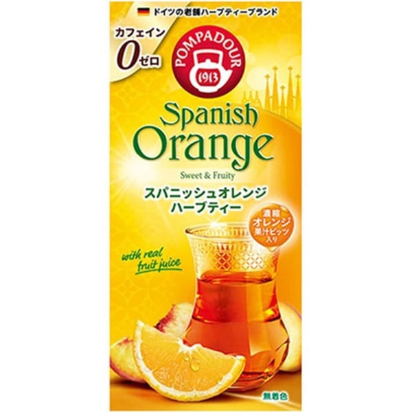【ノンカフェイン】日本で最も愛されているハーブティーブランド POMPADOUR（ポンパドール）スパニッシュオレンジ（10TB）