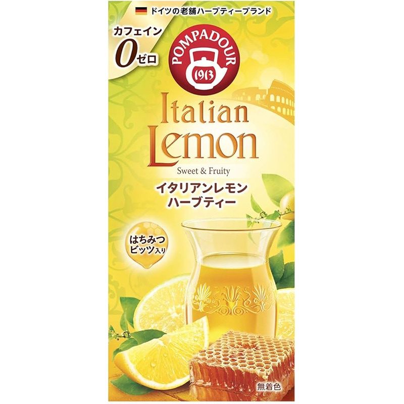【ノンカフェイン】日本で最も愛されているハーブティーブランド POMPADOUR（ポンパドール）イタリアンレモン（10TB）