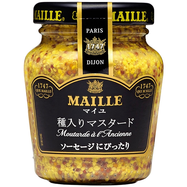 ソーセージにぴったり MAILLE（マイユ）種入りマスタード（103g）
