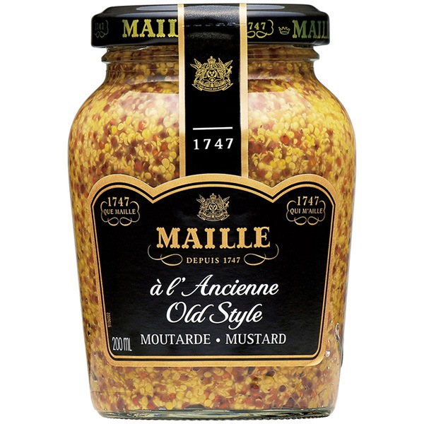 ソーセージにぴったり MAILLE（マイユ）種入りマスタード（210g）