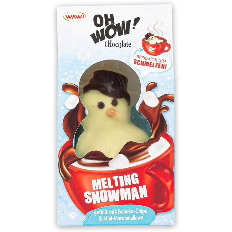 【冬季限定】かわいいチョコレート OH WOW！（オーワオ）チョコレート メルティングスノーバディ（75g）