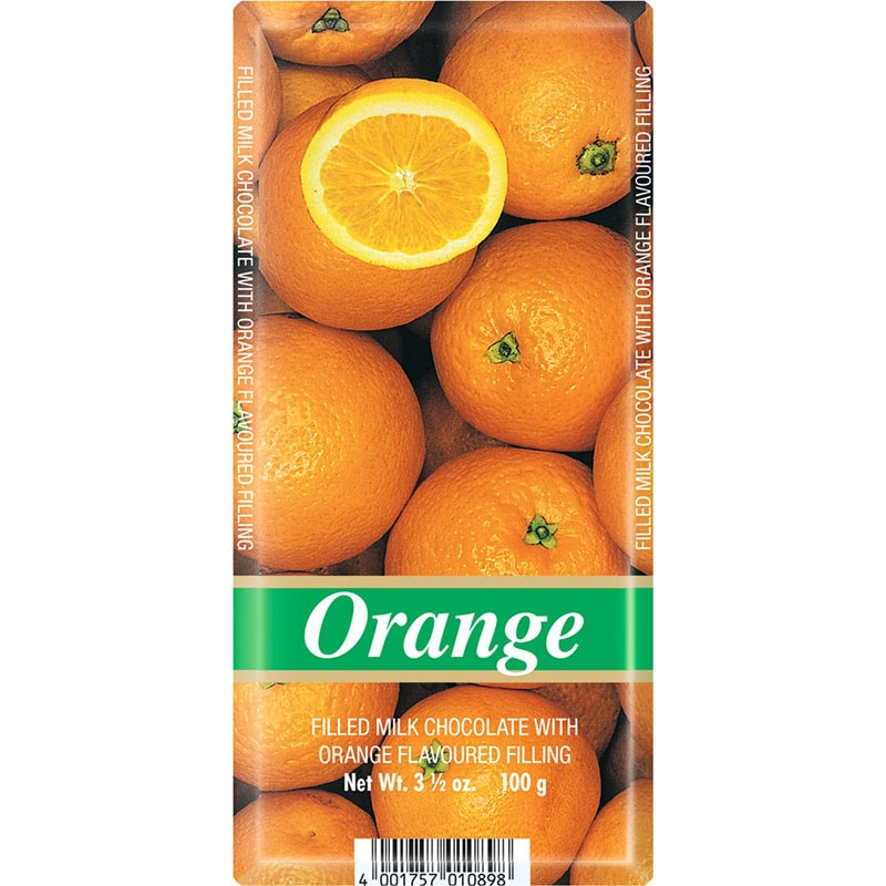 フィリング入りのチョコレート Weinrich（ワインリッヒ）オレンジ（100g）