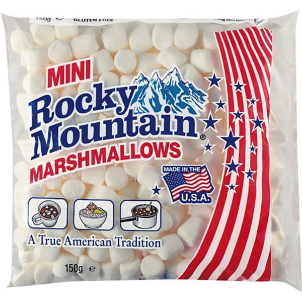 アメリカンスタイルのマシュマロ Rocky Mountain（ロッキーマウンテン）プチマシュマロ（150g）
