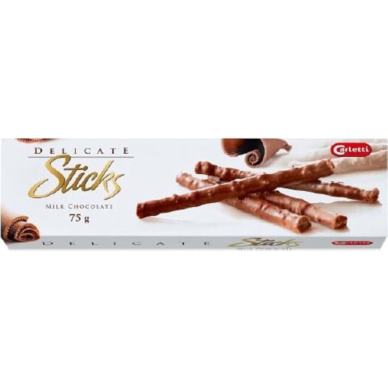 クリスプ入りの優しい甘さのミルクチョコ Carletti（カーレッティ）ミルクスティックチョコ（75g）