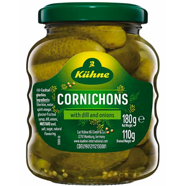 世界中のグルメから愛され続けるドイツ50%シェアを誇るブランド Kiihne（キューネ）カクテルコーニッション（212ml）