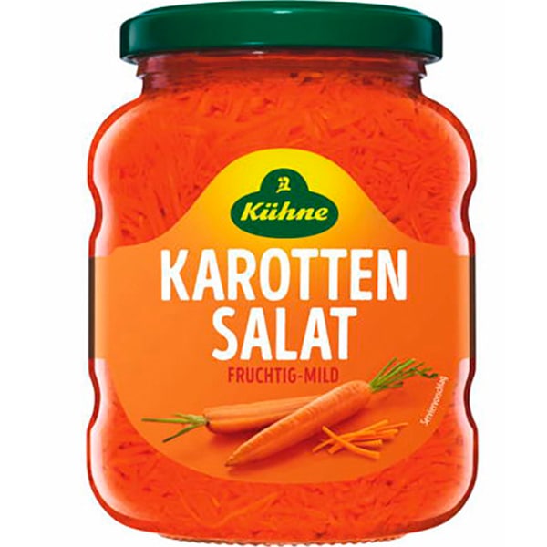 世界中のグルメから愛され続けるドイツ50%シェアを誇るブランド Kiihne（キューネ）キャロットサラダ（370ml）