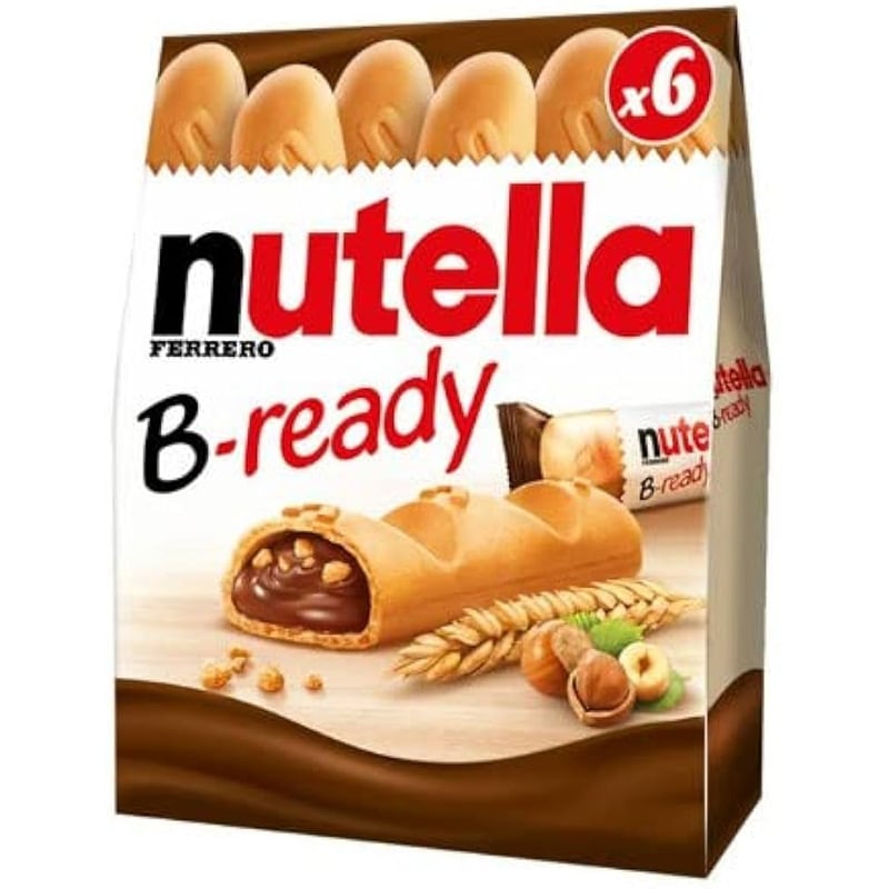 クリーミーなヌテラ入りウエハース nutella B-ready（ヌテラ ビーレディ）（6本入り）