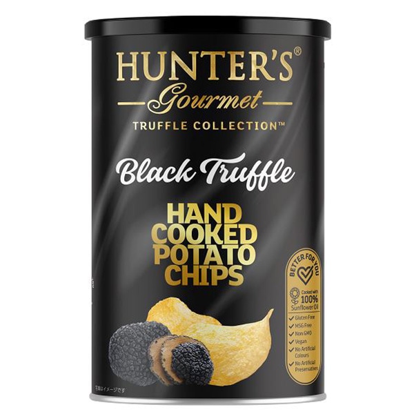 食べ応えのある厚切りタイプ HUNTER'S（ハンター）ポテトチップス 黒トリュフ風味（150g）
