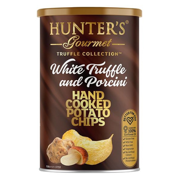食べ応えのある厚切りタイプ HUNTER'S（ハンター）ポテトチップス 白トリュフ＆ポルチーニ風味（150g）