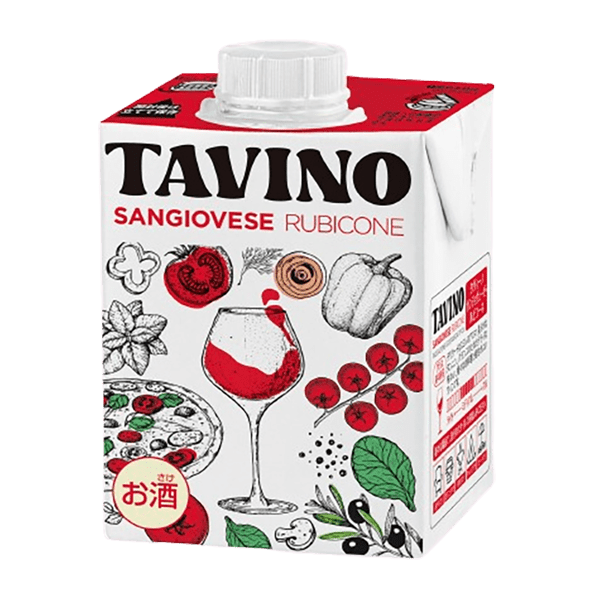 様々なお料理と相性抜群 TAVINO SANGIOVESE RUBICONE（タヴィーノ サンジョヴェーゼ）（500ml）