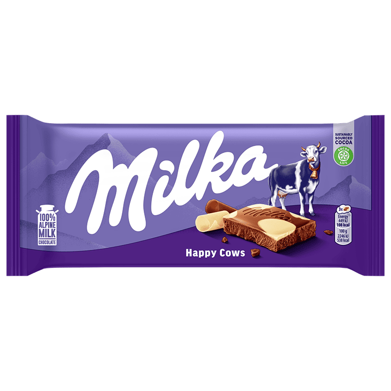クリーミーなチョコレート Milka（ミルカ）ハッピーカウ（90g）