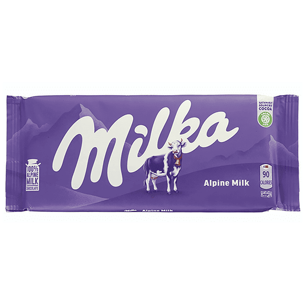 クリーミーなチョコレート Milka（ミルカ）アルペンミルク（90g）