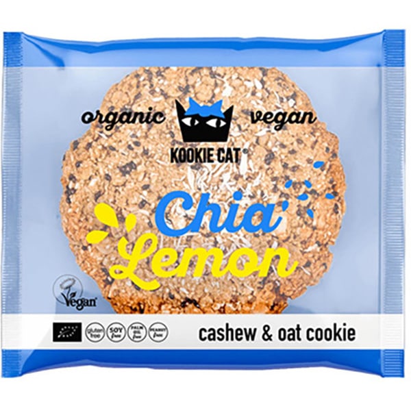 【オーガニック】【ヴィーガン】昔ながらのハンドメイドクッキー KOOKIE CAT（クッキー キャット）チア＆レモンクッキー（50g）
