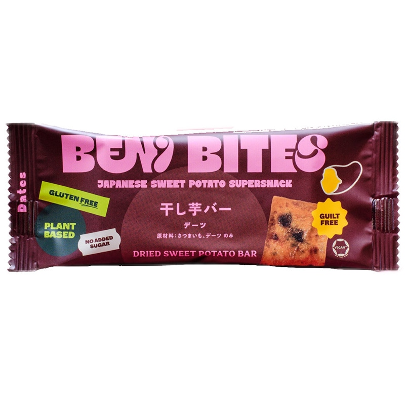 【グルテンフリー】「べにはるか」使用の焼き芋バー BENI BITES（ベニバイツ）干し芋バー デーツ（52g）