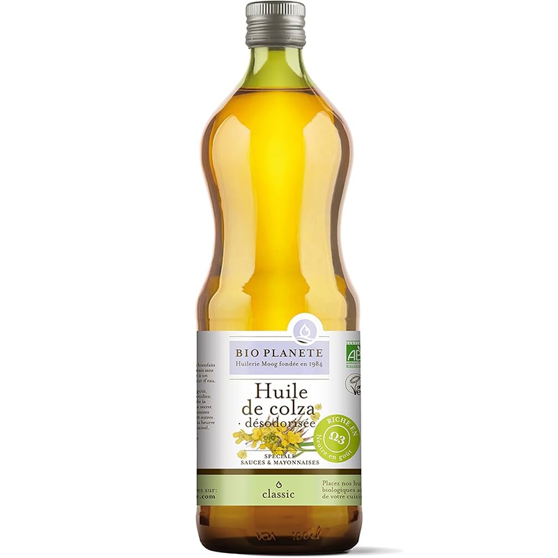 【オーガニック】低温圧搾一番搾り BIO PLANETE（ビオ プラネット）有機なたね油 無香タイプ（1L）