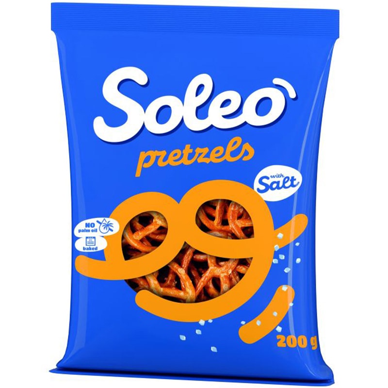 クセになるクラシックな美味しさ Soleo（ソレオ）プレッツェル（200g）