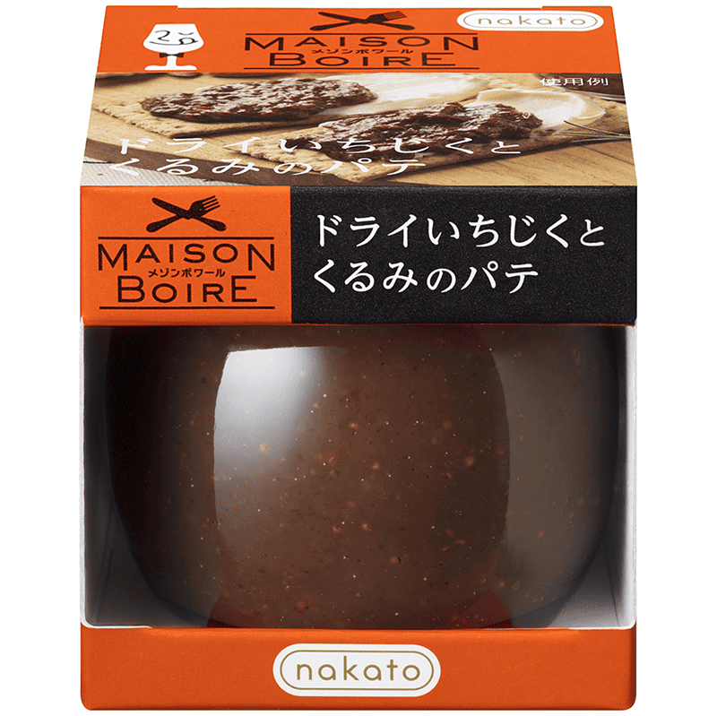 ちょっと贅沢なオードブル MAISON BOIRE（メゾンボワール）ドライいちじくとくるみのパテ（105g）