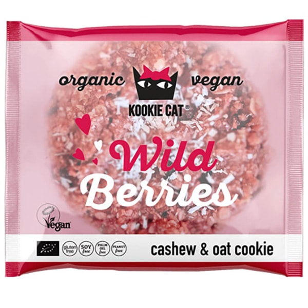 【オーガニック】【ヴィーガン】昔ながらのハンドメイドクッキー KOOKIE CAT（クッキー キャット）ワイルドベリークッキー（50g）