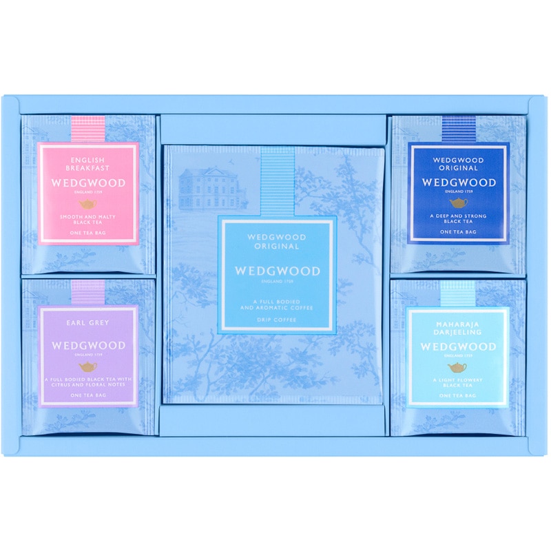 高品質な茶葉がもたらす「味、香り、水色」 WEDGWOOD（ウェッジウッド）ティーバッグ＆ドリップコーヒーセット（70g）