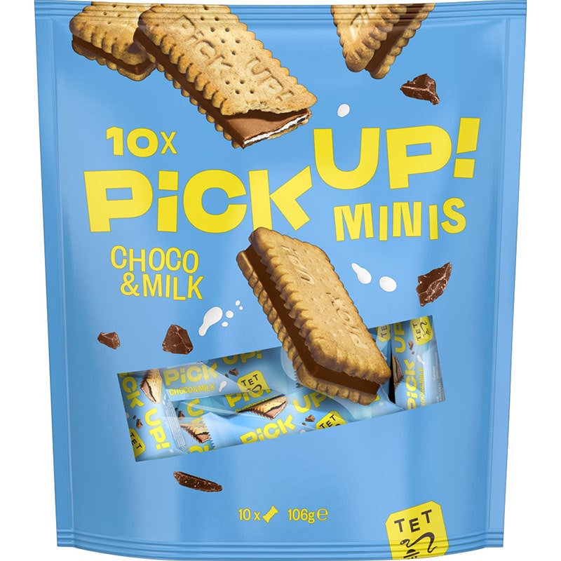 ザクザク食感のビスケット Bahlsen（バールセン）ピックアップミニーズ チョコ＆ミルク（106g）