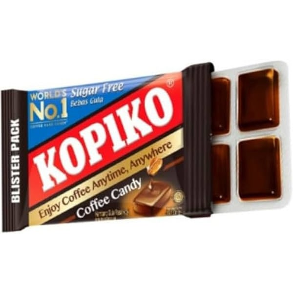 深煎の濃厚な風味 KOPIKO（コピコ）コーヒーキャンディ シュガーフリー ブリスターパック（32g）