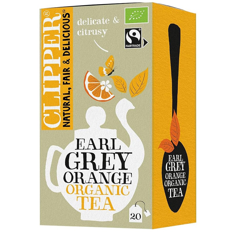 【オーガニック】特別なオーガニック茶葉を使用 CLIPPER（クリッパー）オーガニック アールグレイオレンジ（20TB）