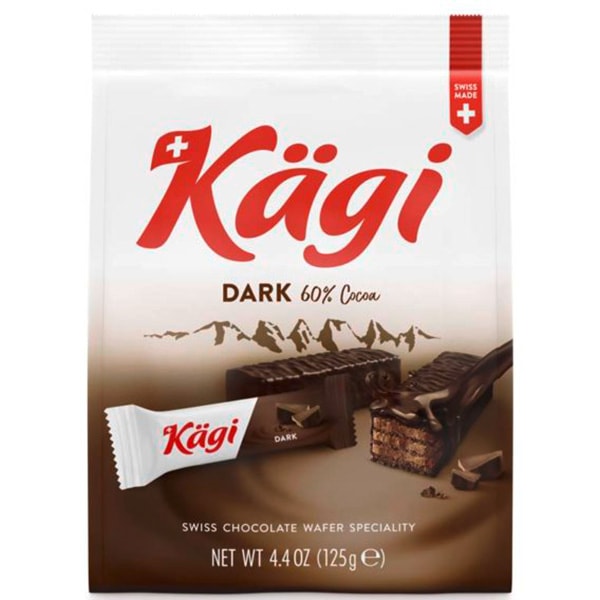 優しく上品なチョコウエハース Kagi（カーギ）ミニダークバッグ（125g）