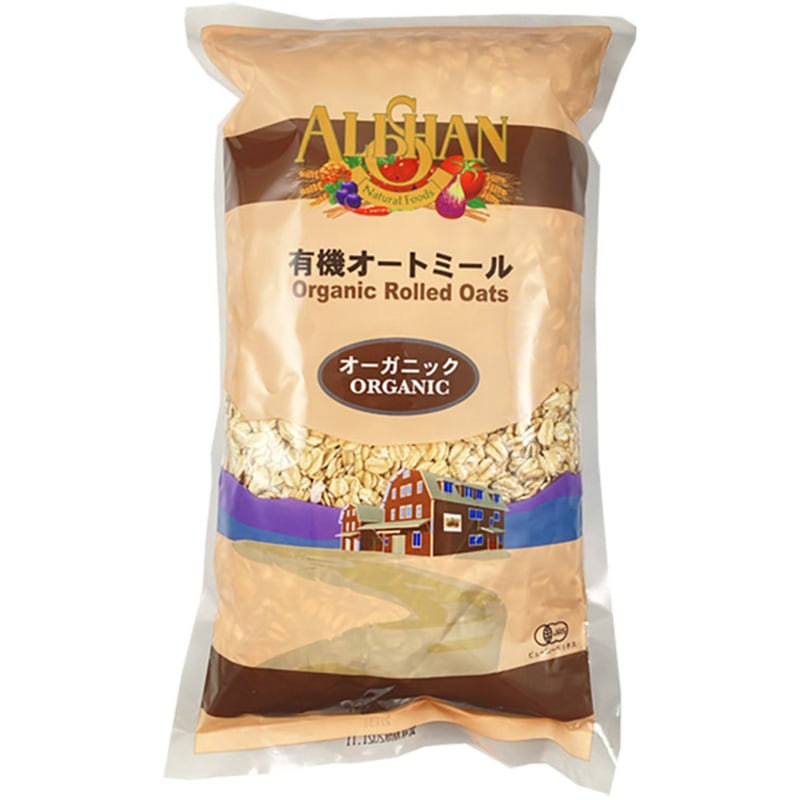 【オーガニック】健康的で持続可能な食材 ARISHAN（アリサン）有機オートミール（500g）